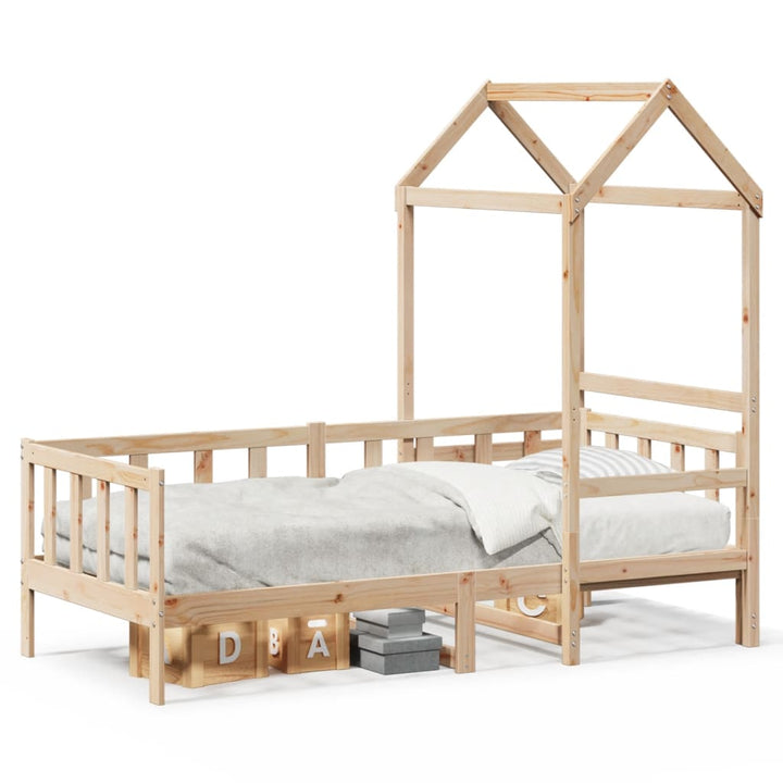 daybed med tag 80x200 cm massivt fyrretræ