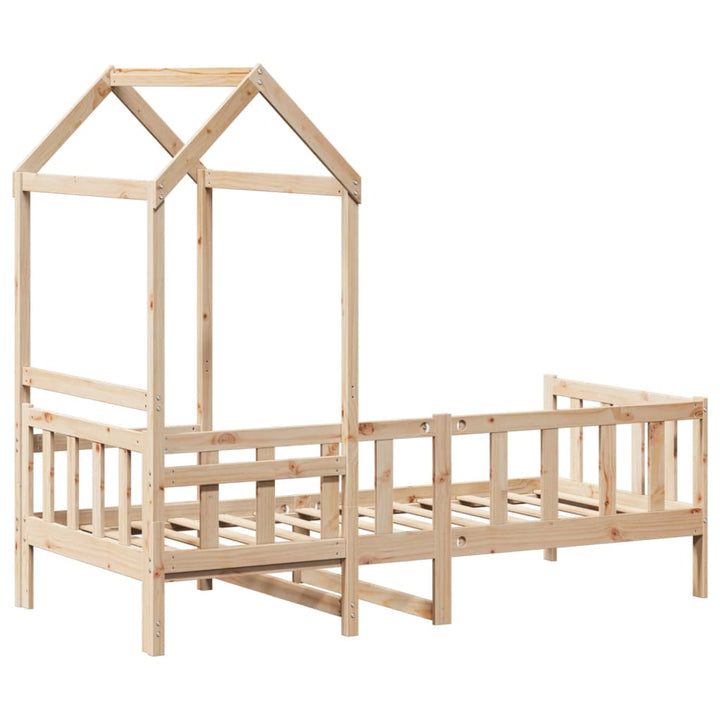 daybed med tag 80x200 cm massivt fyrretræ