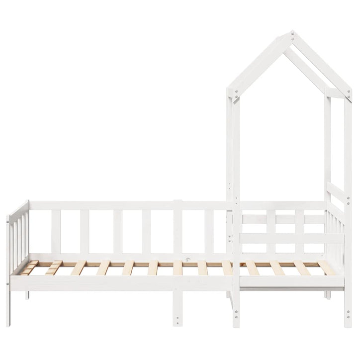 daybed med tag 80x200 cm massivt fyrretræ hvid