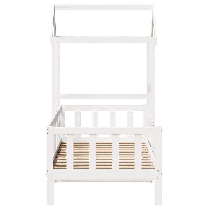 daybed med tag 80x200 cm massivt fyrretræ hvid