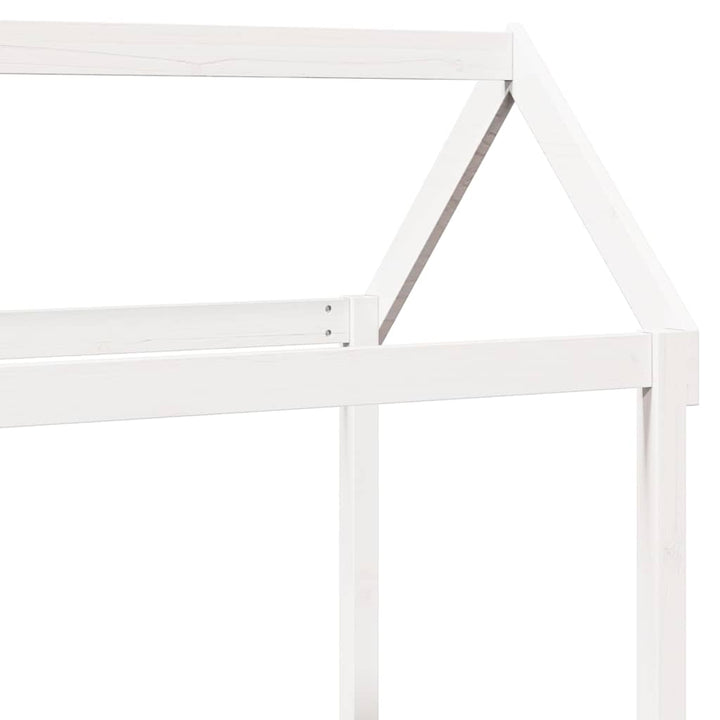 daybed med tag 80x200 cm massivt fyrretræ hvid