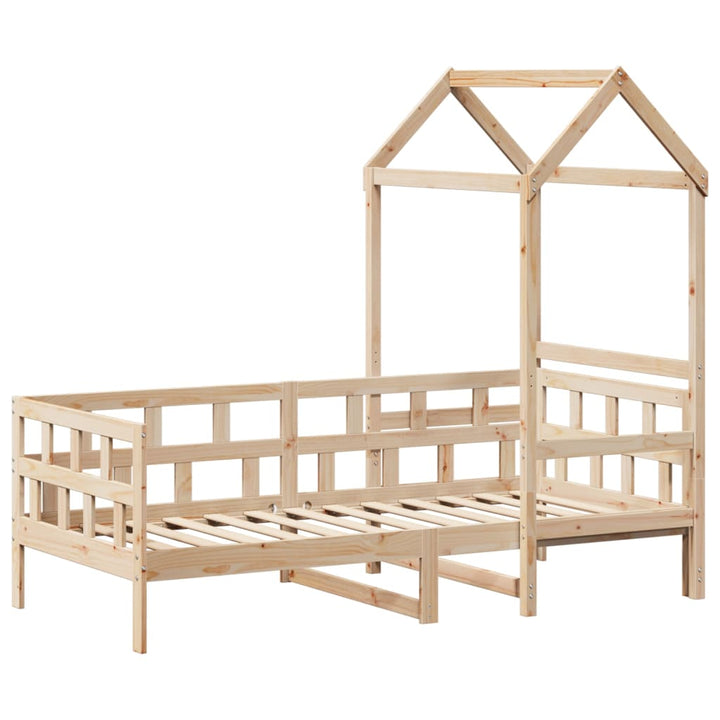 daybed med tag 80x200 cm massivt fyrretræ