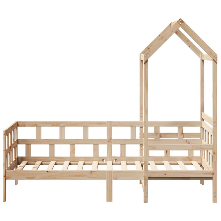 daybed med tag 80x200 cm massivt fyrretræ