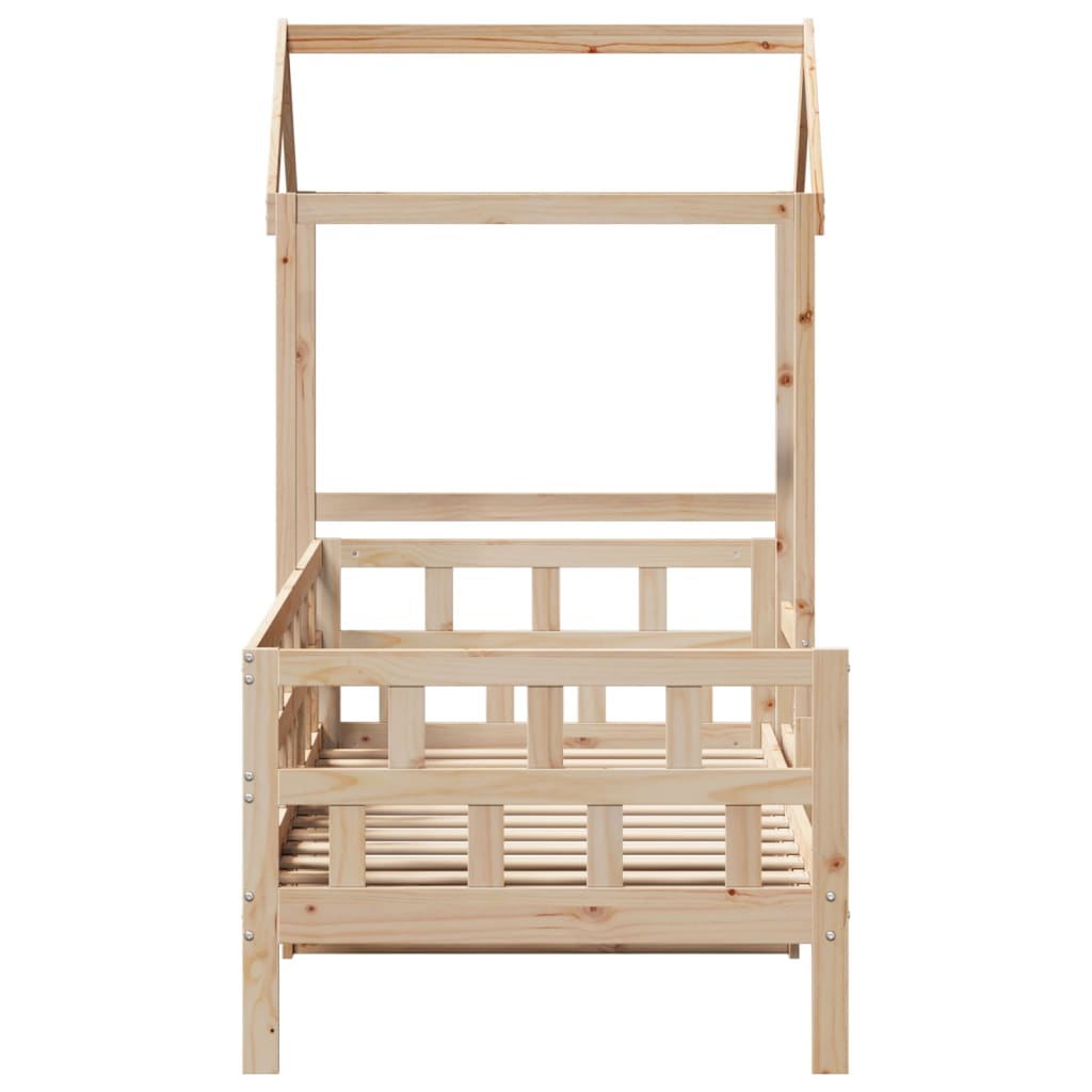 daybed med tag 80x200 cm massivt fyrretræ