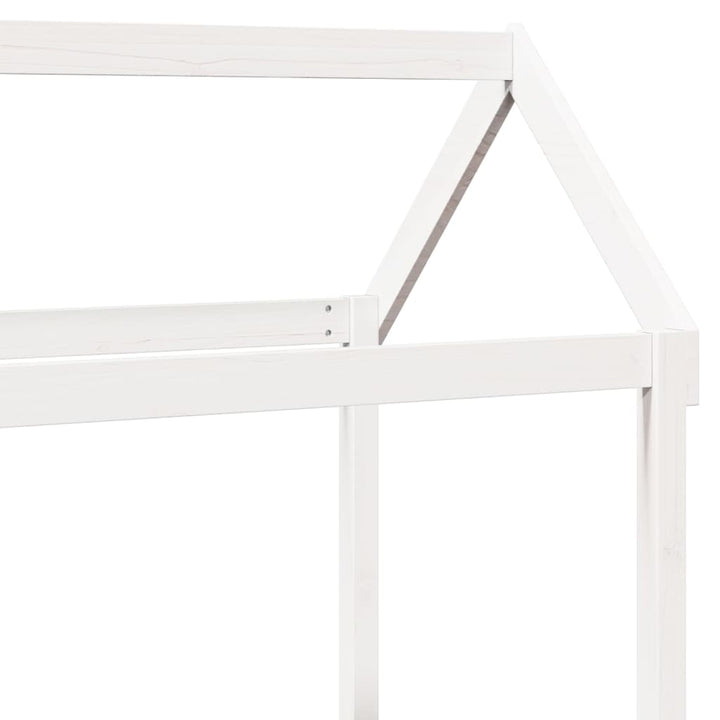 daybed med tag 80x200 cm massivt fyrretræ hvid