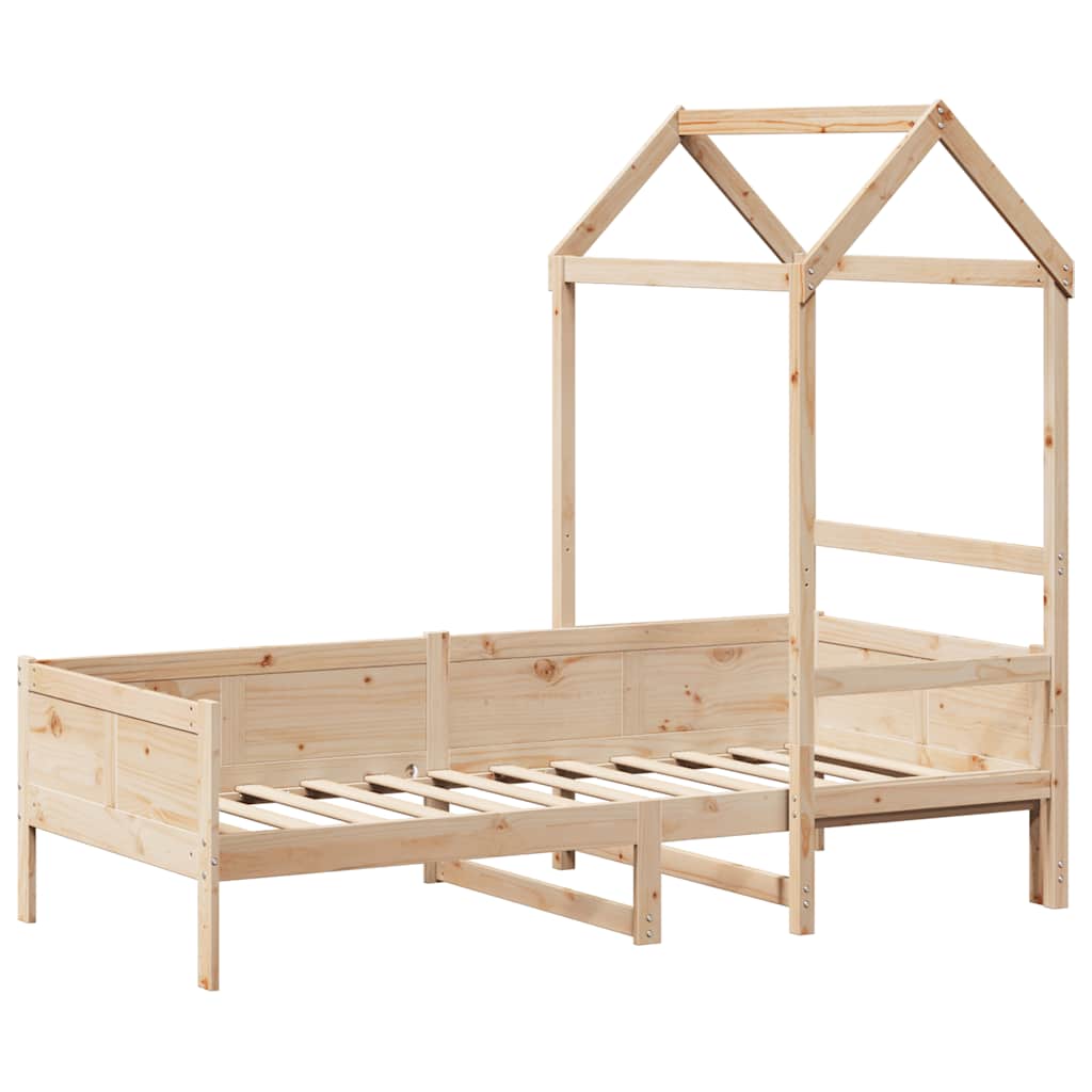 daybed med tag 80x200 cm massivt fyrretræ