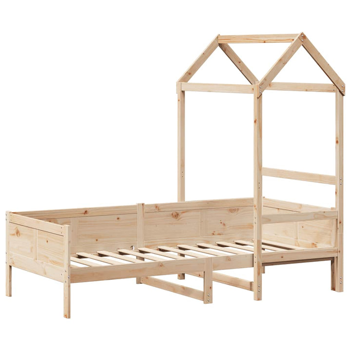 daybed med tag 80x200 cm massivt fyrretræ