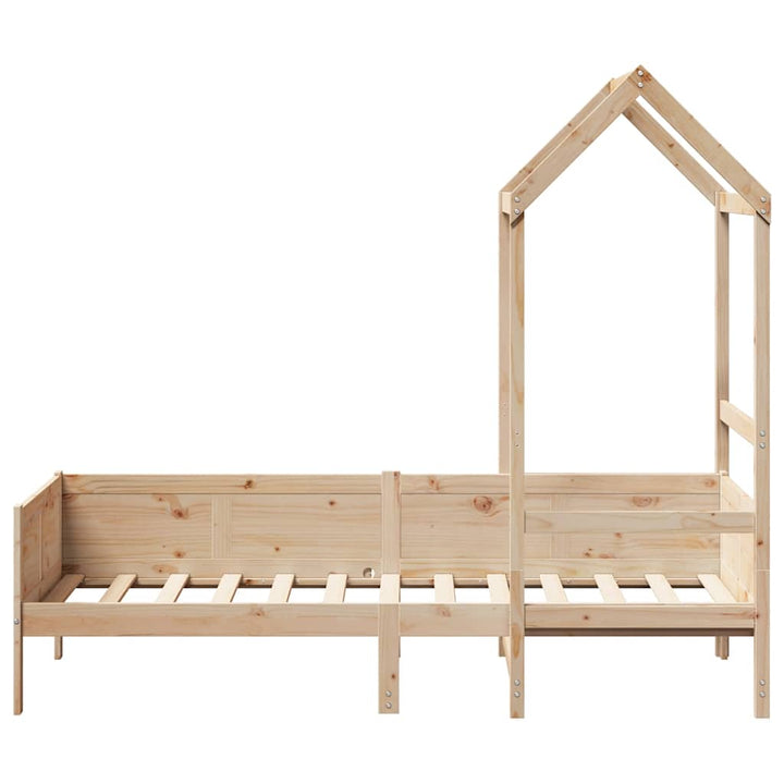 daybed med tag 80x200 cm massivt fyrretræ