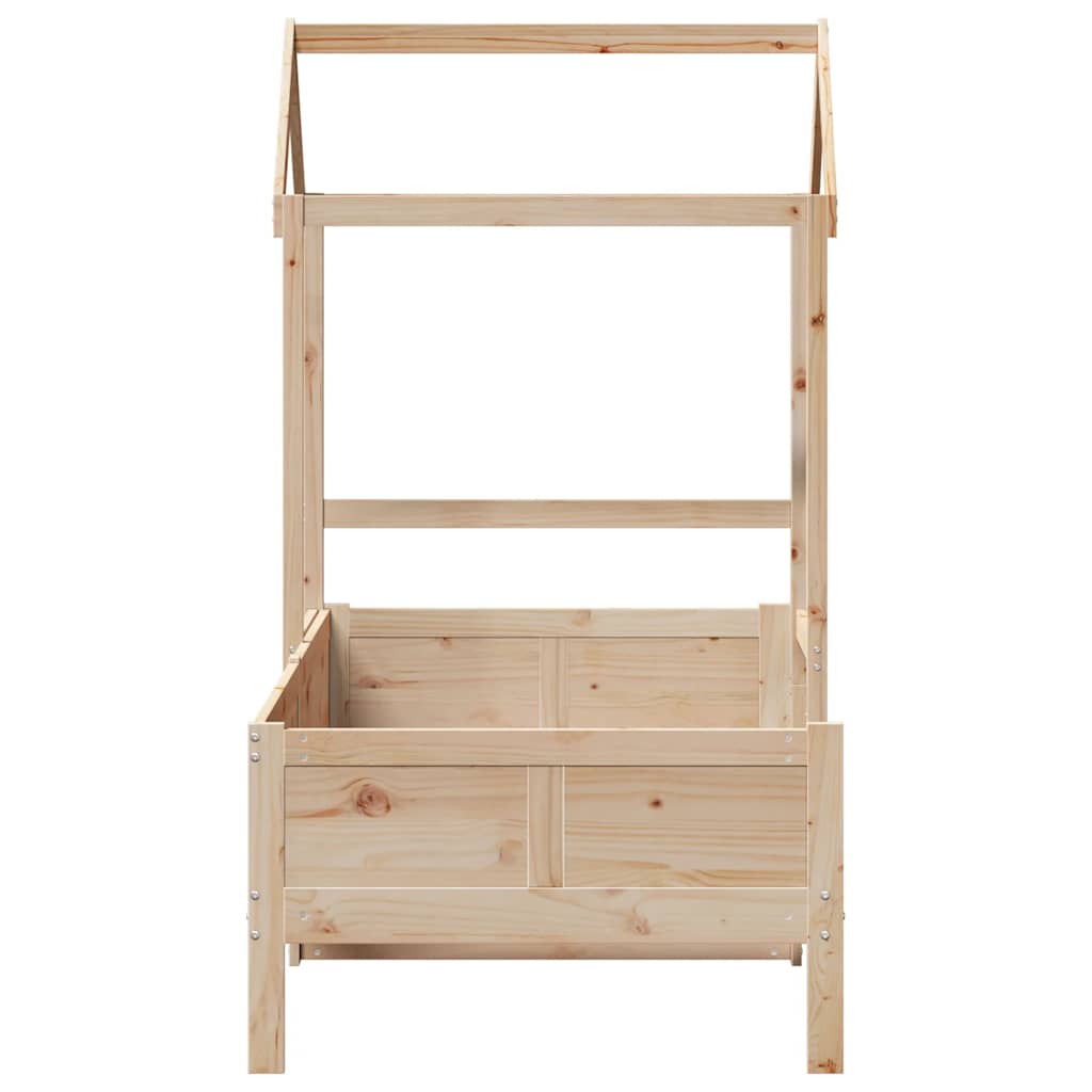 daybed med tag 80x200 cm massivt fyrretræ