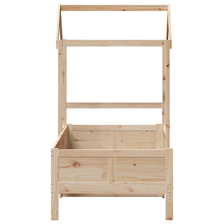 daybed med tag 80x200 cm massivt fyrretræ