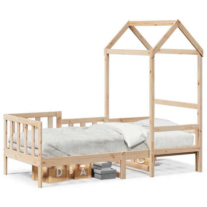 daybed med tag 80x200 cm massivt fyrretræ