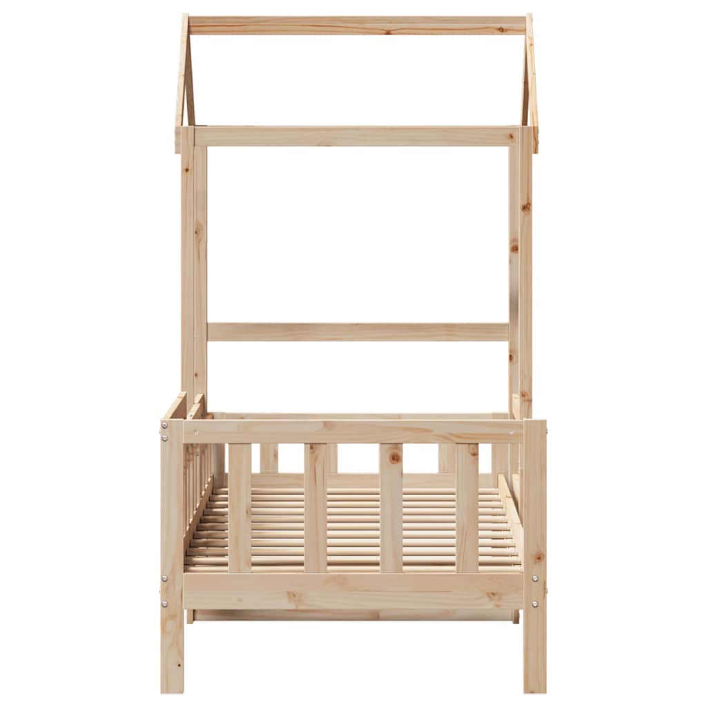 daybed med tag 80x200 cm massivt fyrretræ
