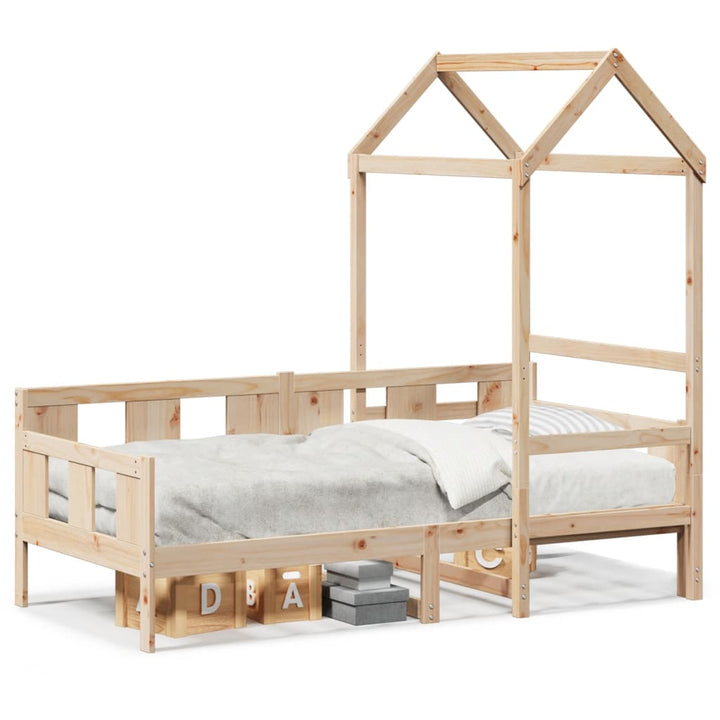 daybed med tag 80x200 cm massivt fyrretræ