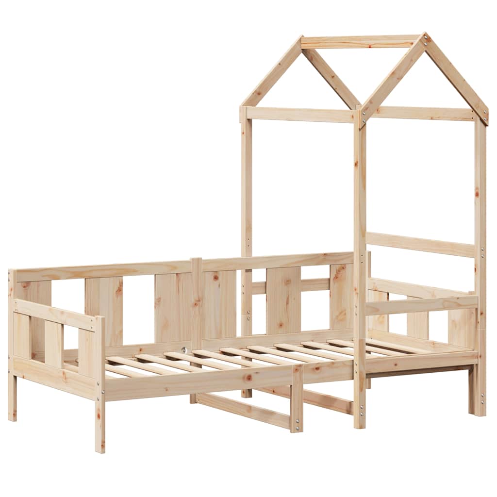 daybed med tag 80x200 cm massivt fyrretræ