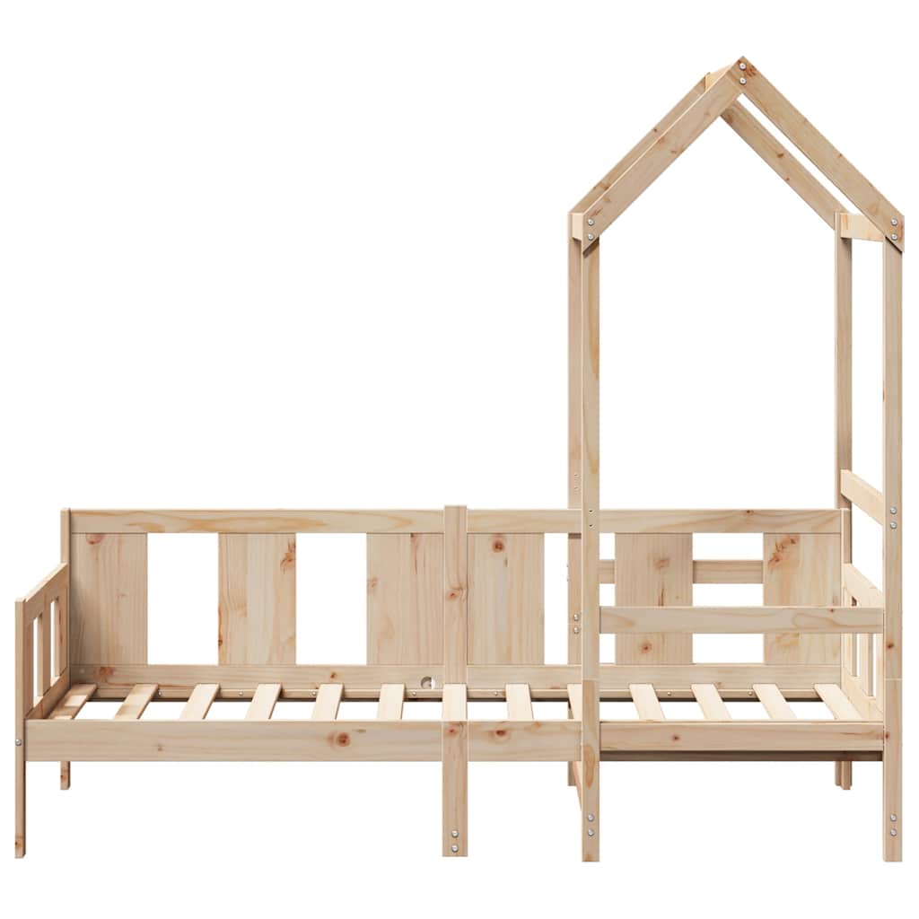 daybed med tag 80x200 cm massivt fyrretræ