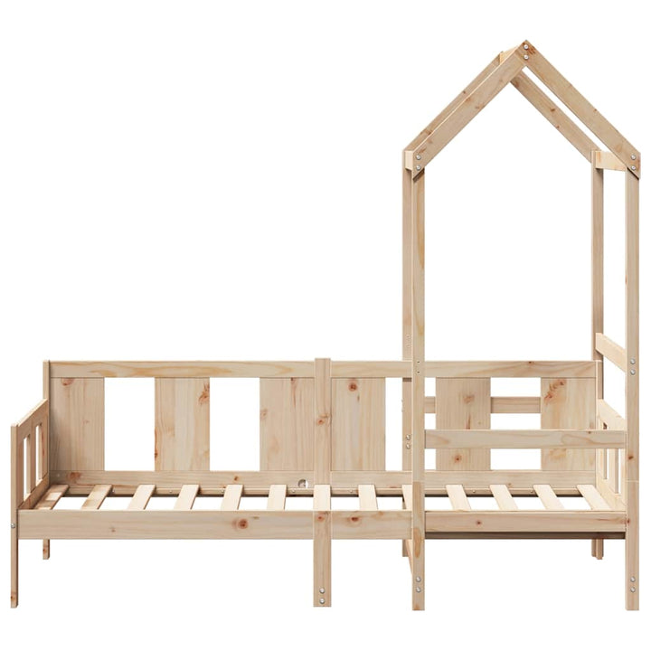 daybed med tag 80x200 cm massivt fyrretræ