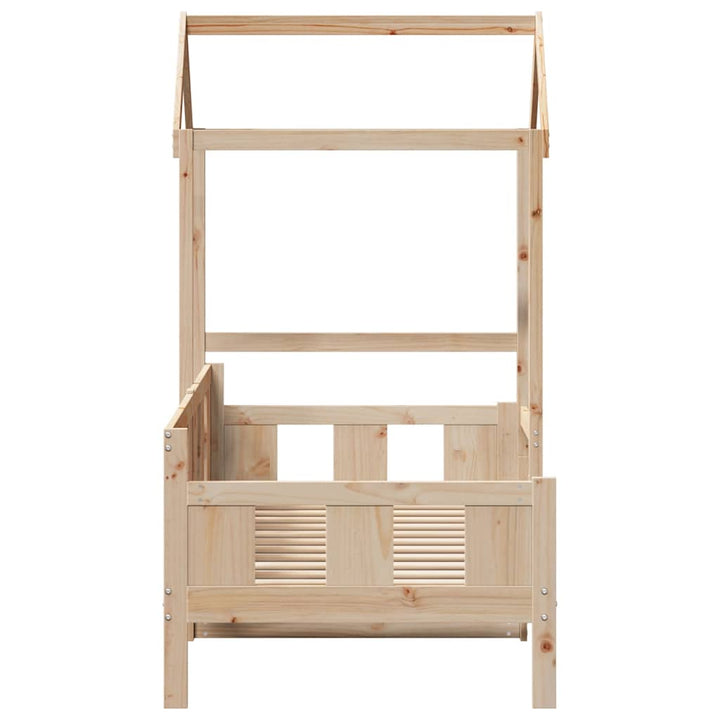 daybed med tag 80x200 cm massivt fyrretræ