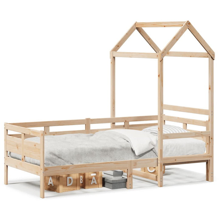 daybed med tag 80x200 cm massivt fyrretræ
