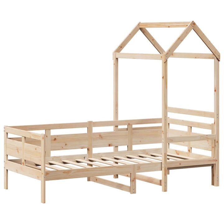 daybed med tag 80x200 cm massivt fyrretræ