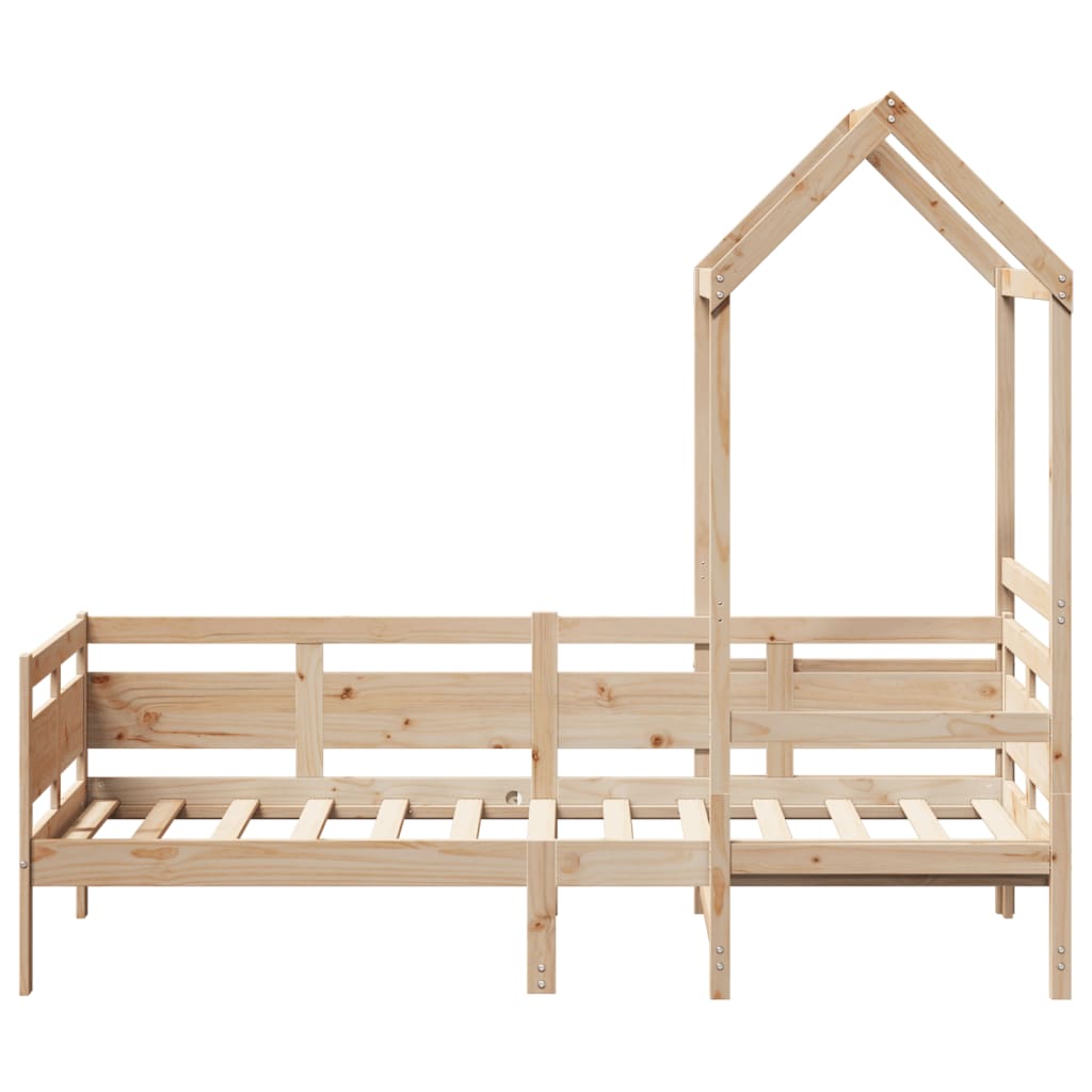 daybed med tag 80x200 cm massivt fyrretræ