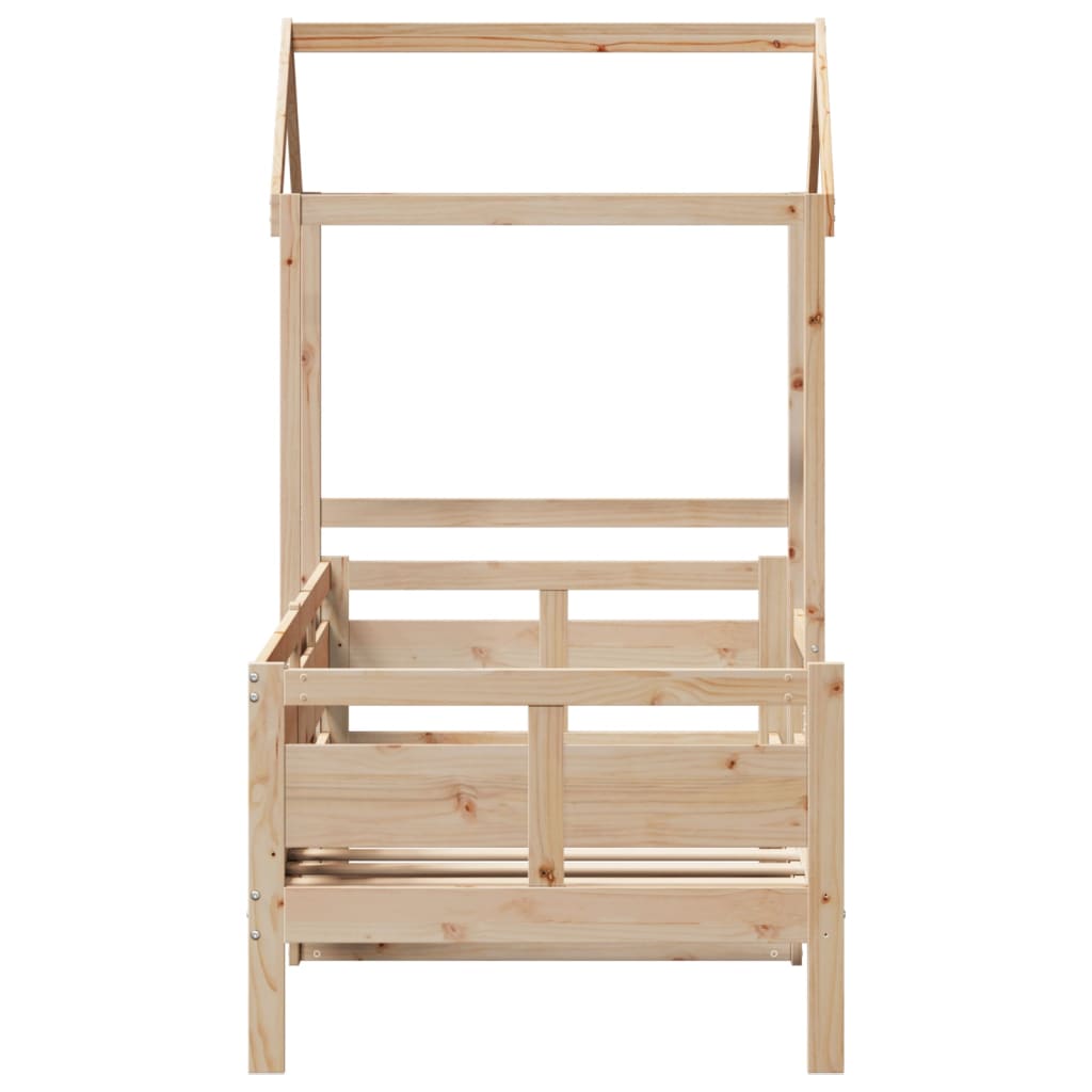 daybed med tag 80x200 cm massivt fyrretræ