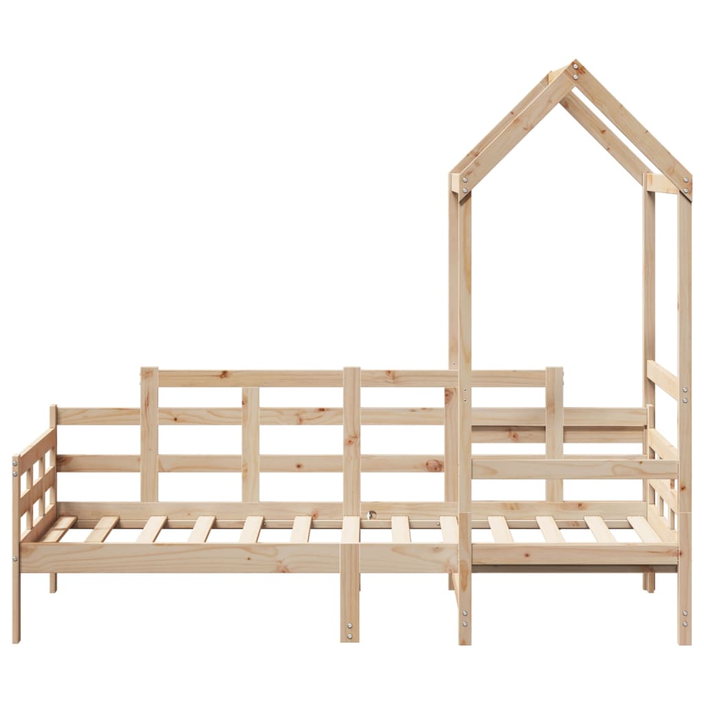 daybed med tag 80x200 cm massivt fyrretræ