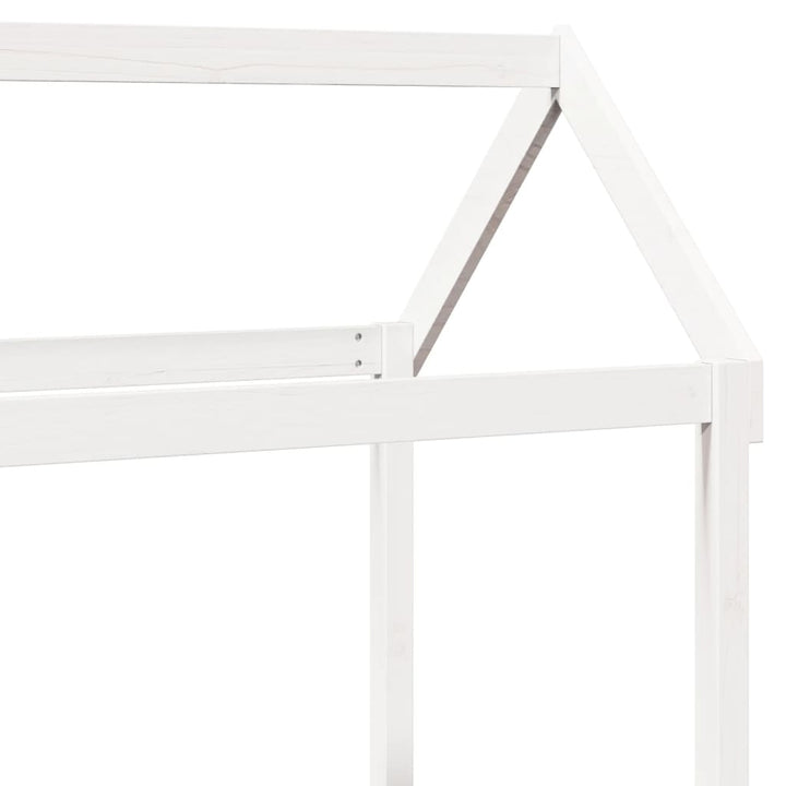 daybed med tag 80x200 cm massivt fyrretræ hvid