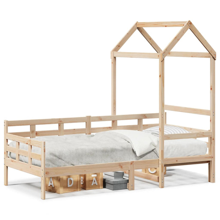 daybed med tag 80x200 cm massivt fyrretræ