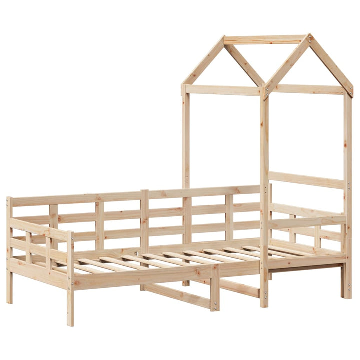daybed med tag 80x200 cm massivt fyrretræ