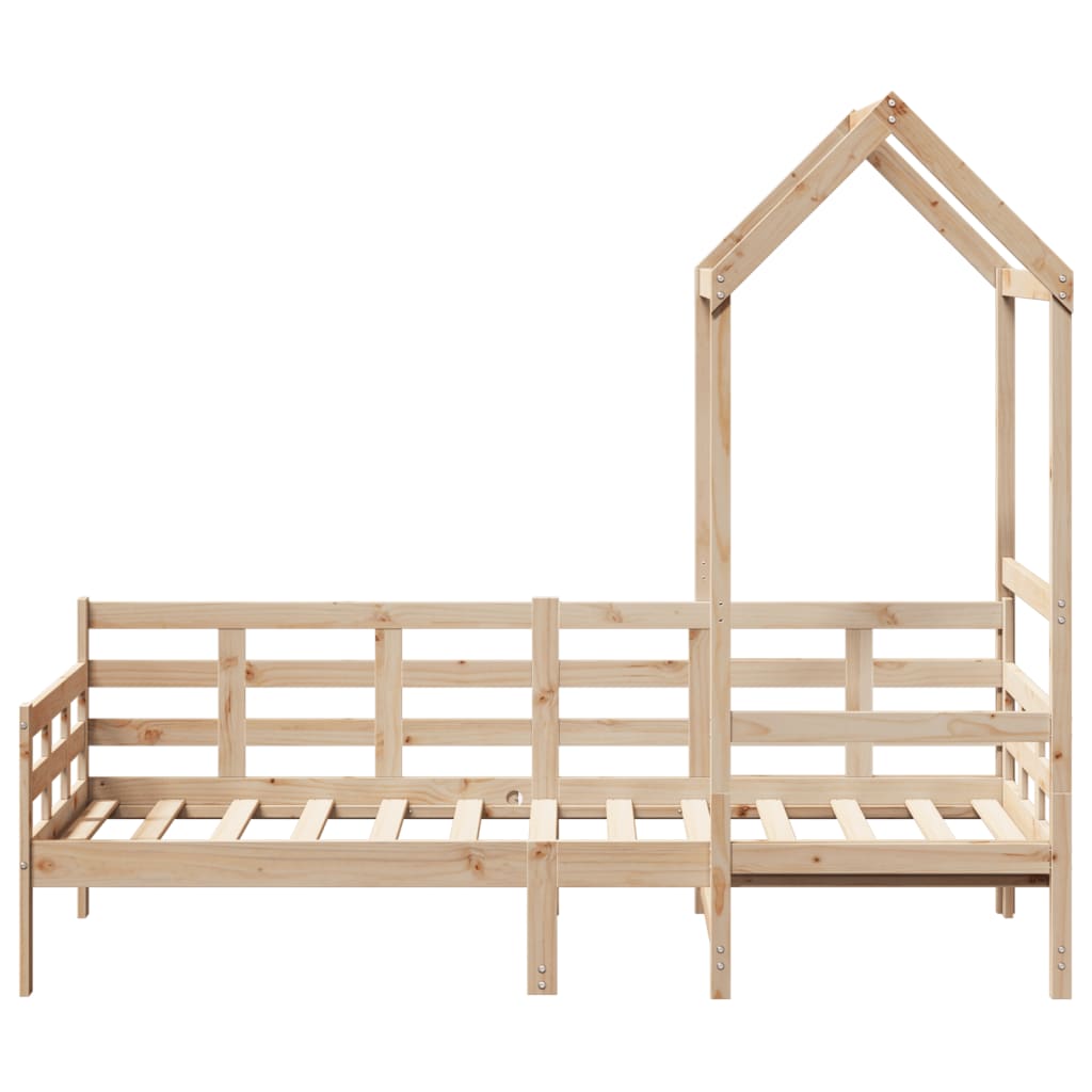 daybed med tag 80x200 cm massivt fyrretræ
