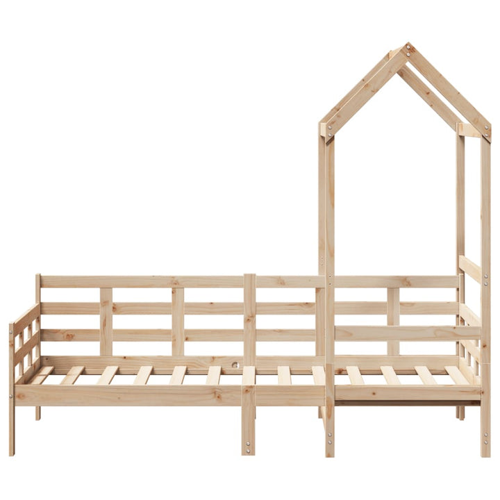daybed med tag 80x200 cm massivt fyrretræ