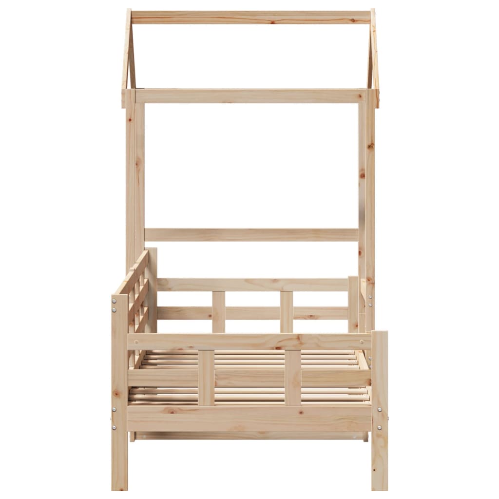 daybed med tag 80x200 cm massivt fyrretræ
