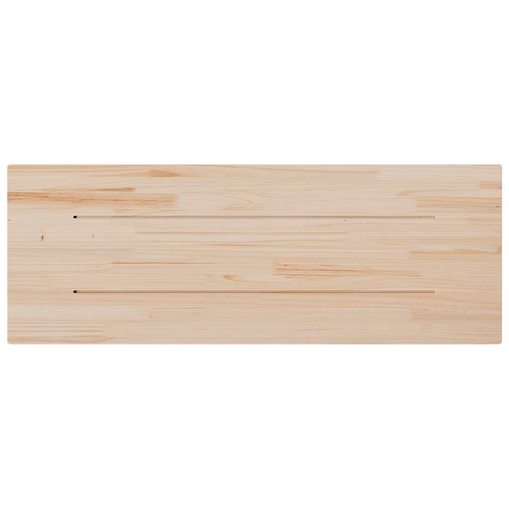 bordplade 110x40x1,7 cm rektangulær massivt fyrretræ