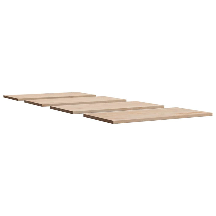 bordplader 4 stk. 100x50x1,7 cm rektangulær massivt fyrretræ