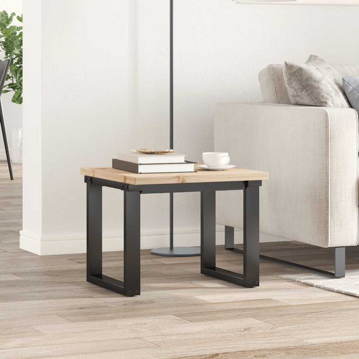 bordplade 50x50x2,5 cm firkantet massivt fyrretræ