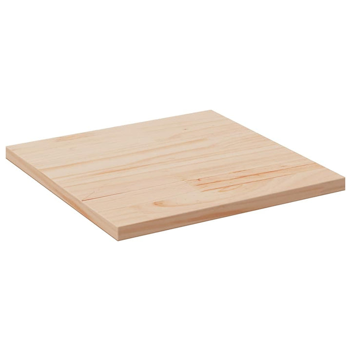 bordplade 50x50x2,5 cm firkantet massivt fyrretræ