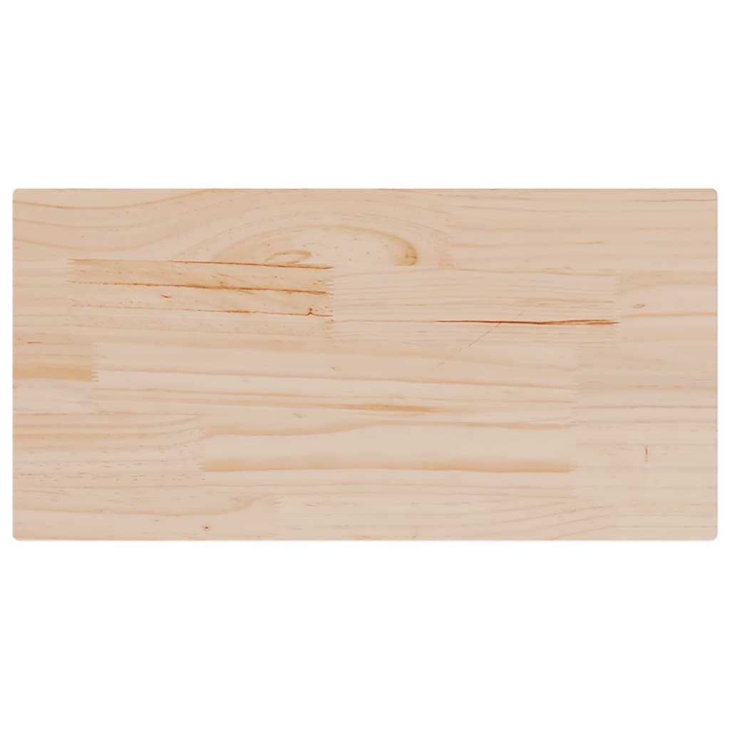 bordplader 2 stk. 60x30x2,5 cm rektangulær massivt fyrretræ