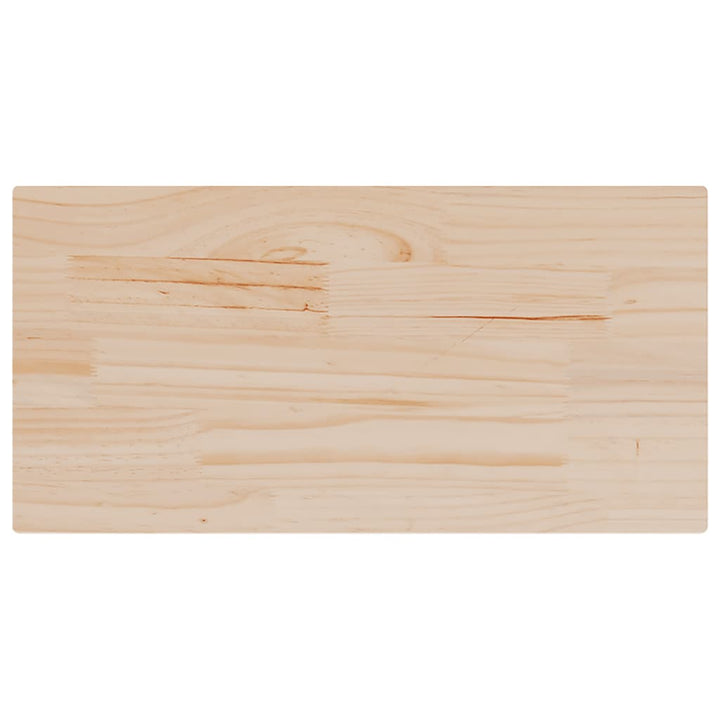 bordplader 2 stk. 60x30x2,5 cm rektangulær massivt fyrretræ