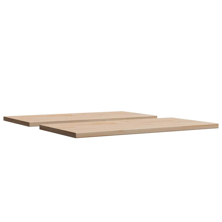 bordplader 2 stk. 60x30x2,5 cm rektangulær massivt fyrretræ