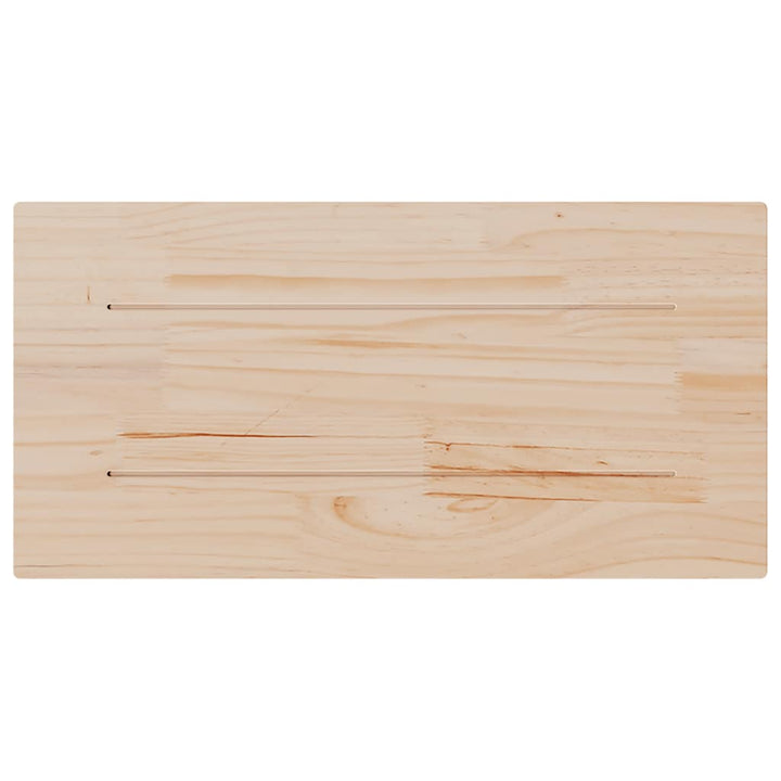 bordplader 2 stk. 70x35x2,5 cm rektangulær massivt fyrretræ