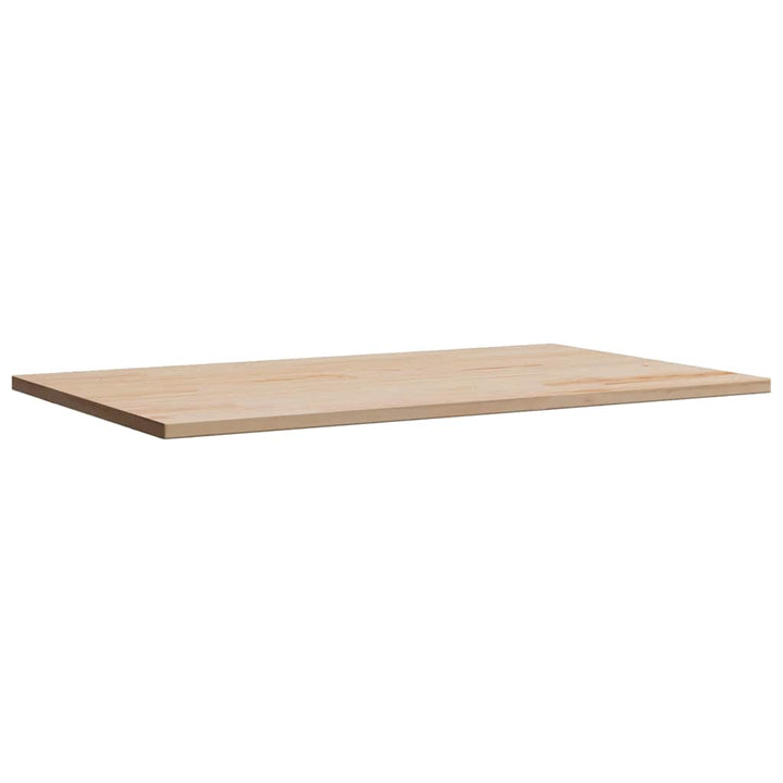 bordplade 80x50x2,5 cm rektangulær massivt fyrretræ