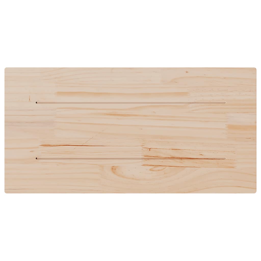 bordplader 2 stk. 80x40x2,5 cm rektangulær massivt fyrretræ