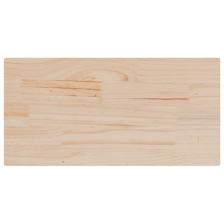 bordplader 2 stk. 90x45x2,5 cm rektangulær massivt fyrretræ