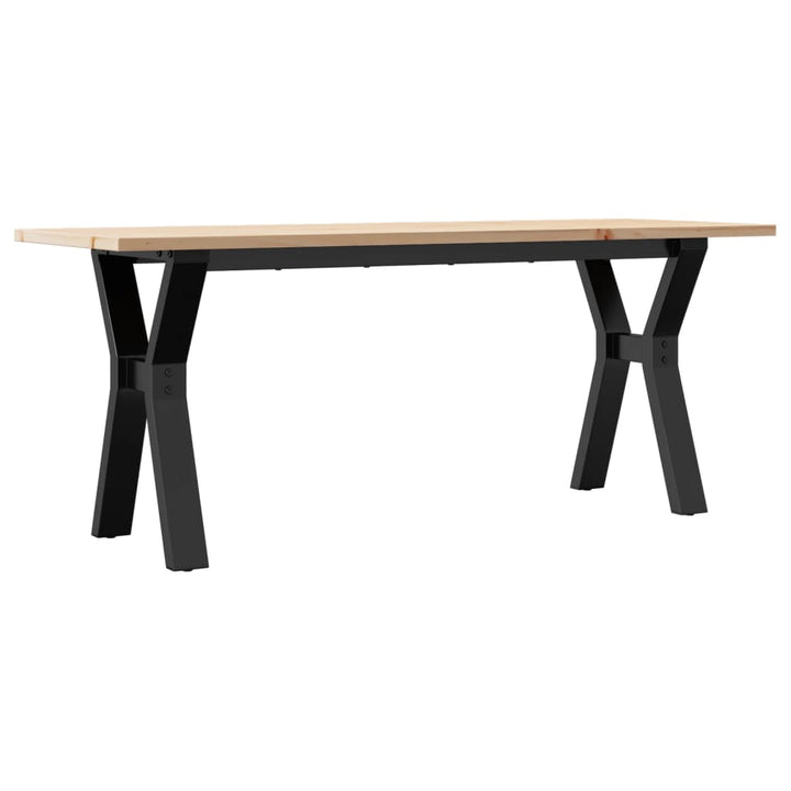 sofabord 110x40x45 cm Y-stel massivt fyrretræ og stål