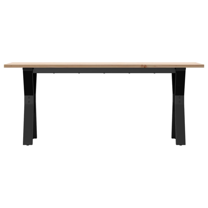sofabord 110x40x45 cm Y-stel massivt fyrretræ og stål