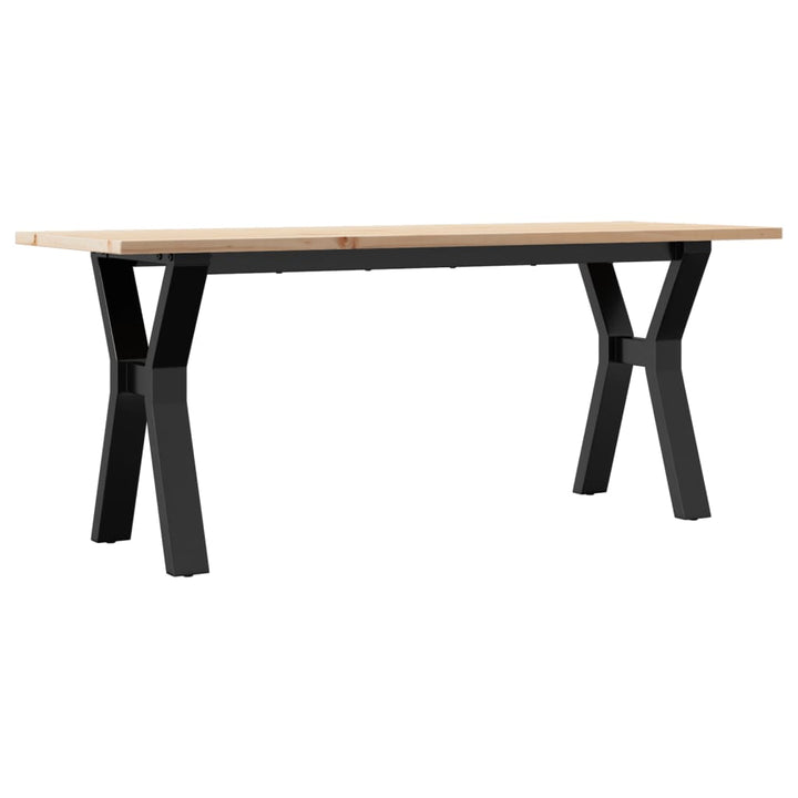 sofabord 110x40x45 cm Y-stel massivt fyrretræ og stål