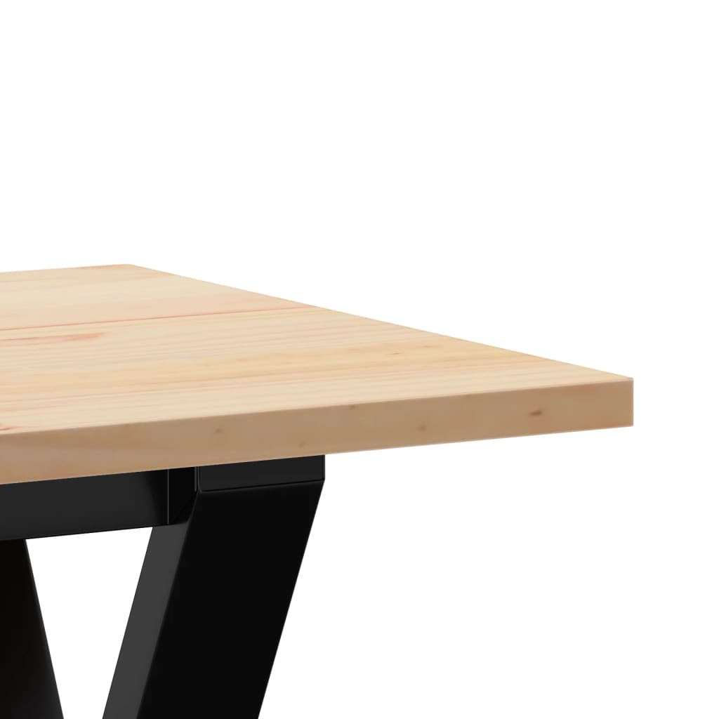 sofabord 110x40x45 cm Y-stel massivt fyrretræ og stål