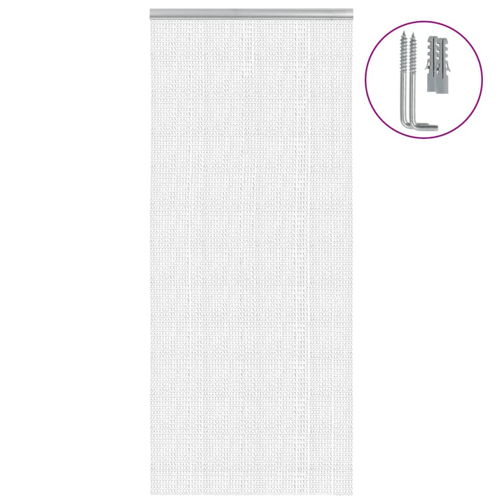 insektskærm til dør 90x220 cm aluminium