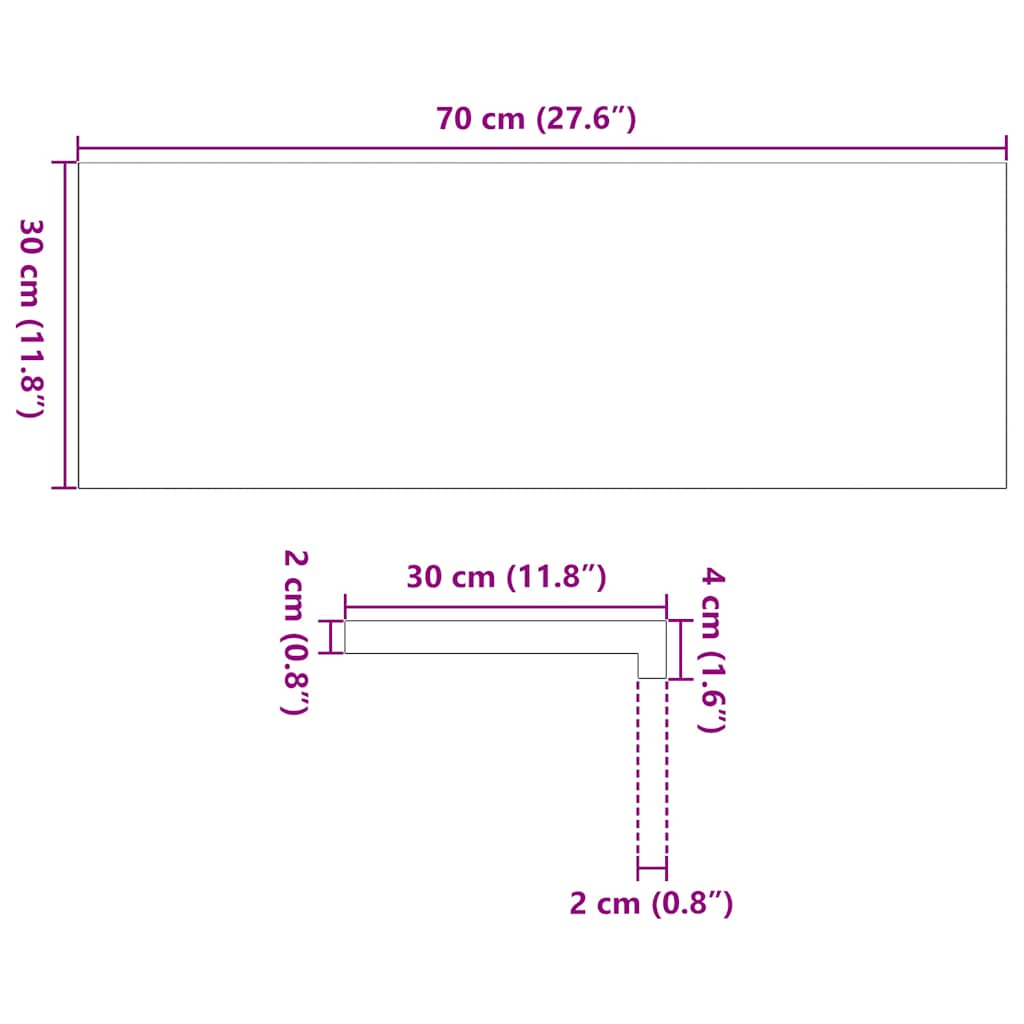 trappemåtter 16 stk ubehandlet 70x30x2 cm massivt egetræ