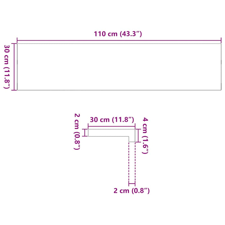 trappemåtter 4 stk lysebrun 110x30x2 cm massivt egetræ